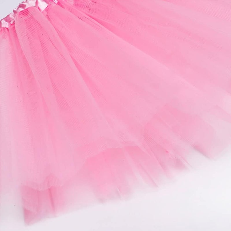 Ayhcclth Girls Tutu Classic Elastic 3 or 4 Layered Tulle Skirt Tutu for Toddler Girl, 2-8Years - Image 3